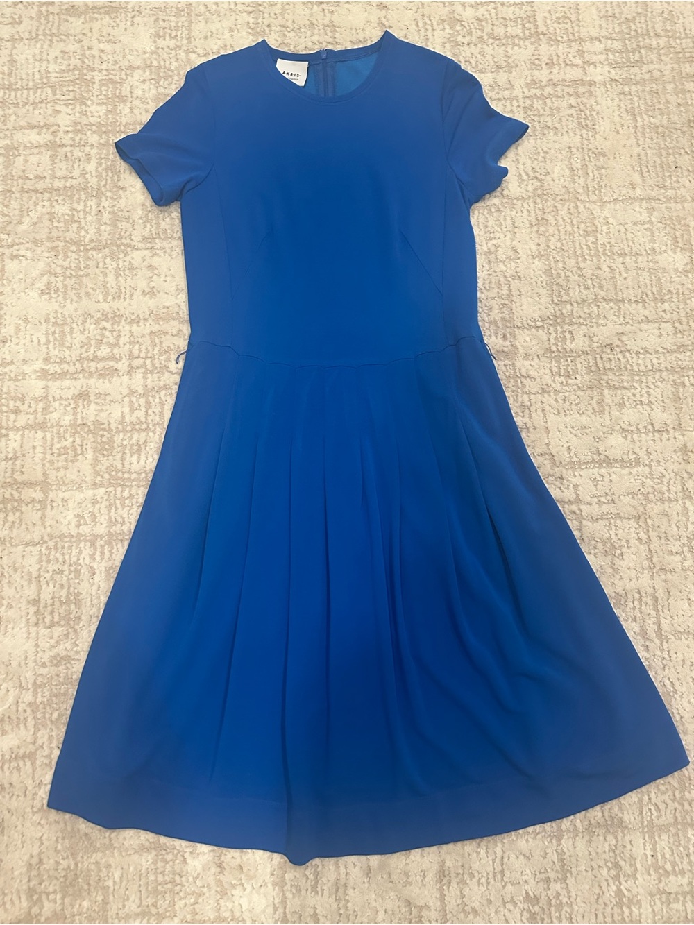 Akris Punto Royal Blue Fit & Flare Dress US 12